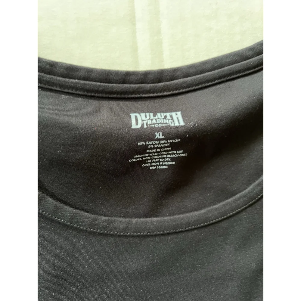 Duluth Trading Company Long Sleeve Ponte Knit Wearwithall Dress XL Black - Picture 4 of 8